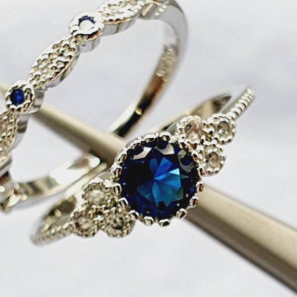 🎁Tiny Round CZ Bright Thin Simple Finger Dainty Ring for Women, EVGG1326 - Picture 3 of 10